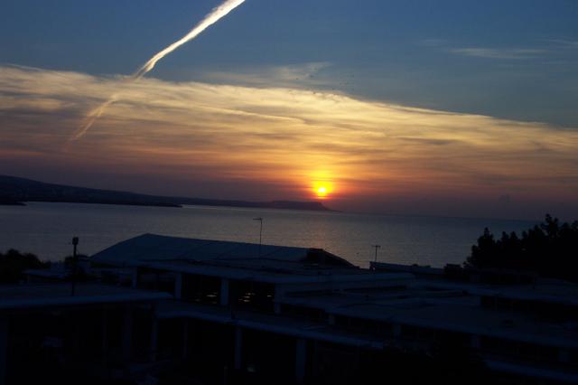 Sunrise over Cap Greco seen from Hotel