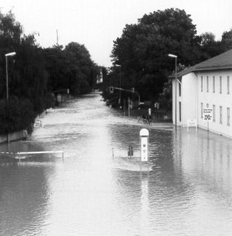 Street under water