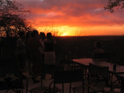 Sunset at Fransindongo Lodge Campsite
